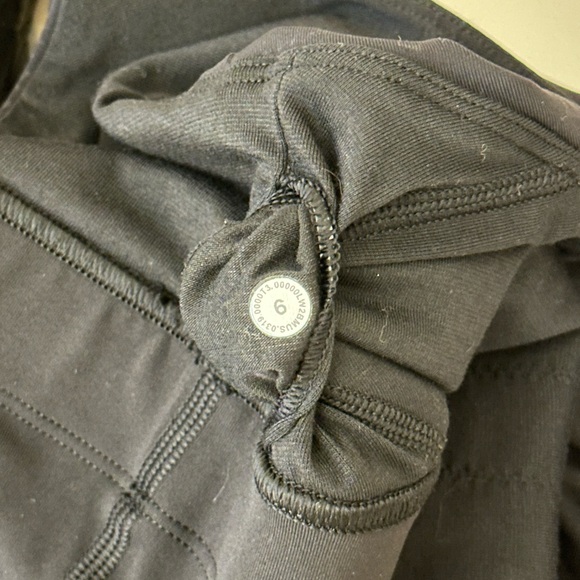 Lululemon High Neck Long Line Bra Black Embossed Size 6 - Picture 10 of 10